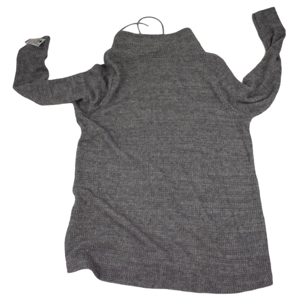 Ideology Gray  Long Sleeve Cowl Neck Sweater - Picture 4 of 5